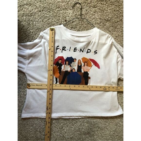 FRIENDS The Television Series Women’s White “F.R.I.E.N.D.S.” Graphic Long Sleeve - Picture 6 of 6